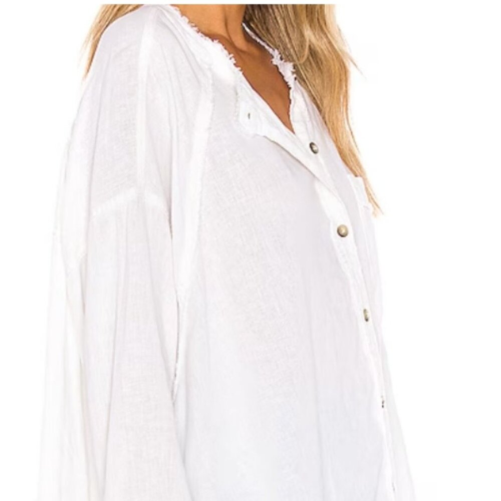 Free People White Blouse "EUC" - Picture 11 of 14
